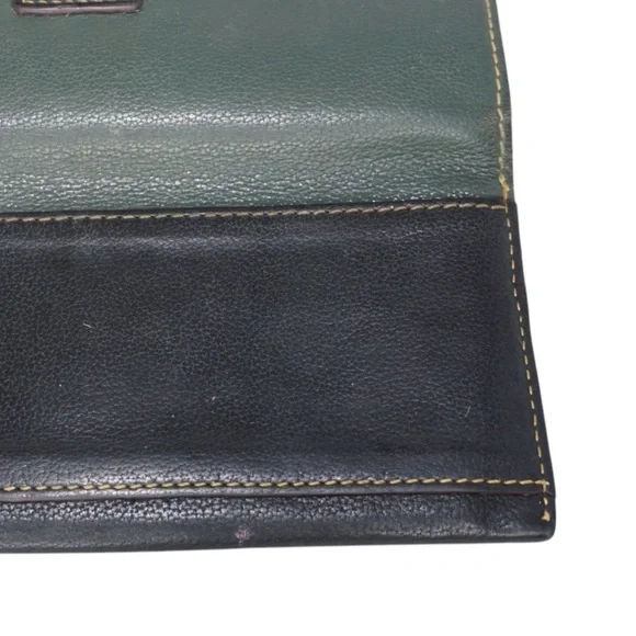 Dooney & Bourke Sophie Slim Green and Black Leather Wallet - Picture 6 of 8